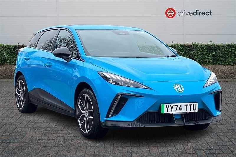Used MG MG4 EV Trophy 2025 Blue Hatchback