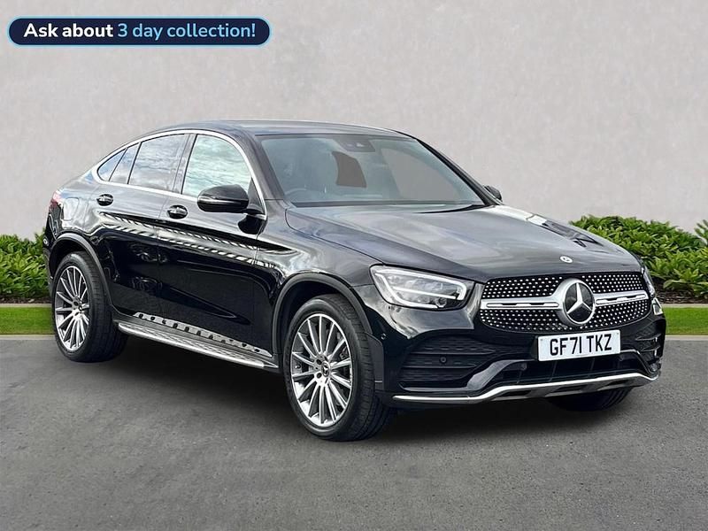 Black Used 2021 Mercedes GLC220 AMG Line Premium Coupe | £33,399 (Expensive) - Image 1/4