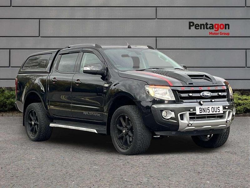 Black Used 2015 Ford Ranger Wildtrack Pickup | £13,950 (Super price) - Image 1/4