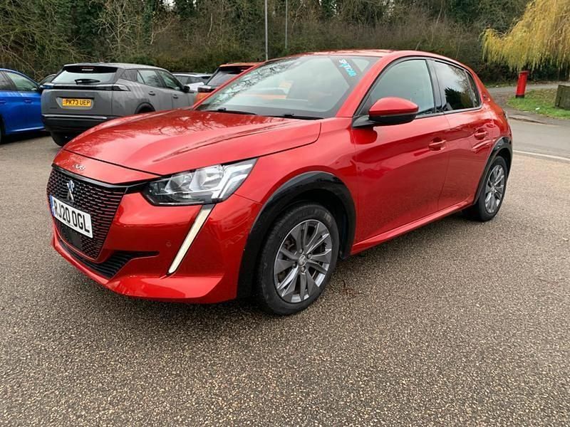 Second-hand Peugeot e-208 Allure 98 kW (134 CP) 2020 Roșu Hatchback