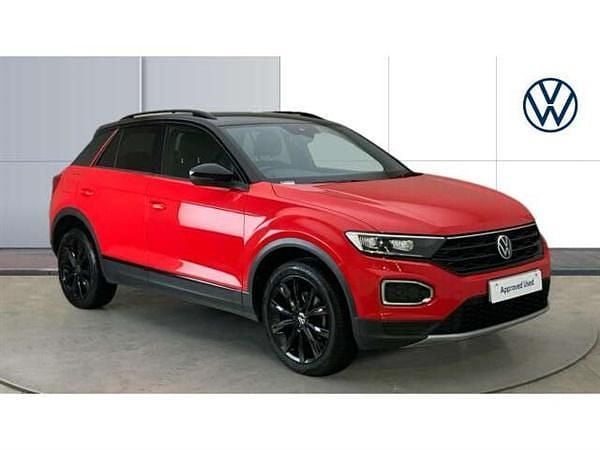 Red Used 2021 VW T-Roc Black Edition SUV | £16,297 (Fair price) - Image 1/4