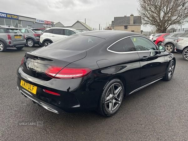 Used Mercedes C220 AMG line 194 HP (142 kW) 2021 Black Coupe