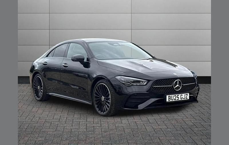Black Used 2025 Mercedes CLA200 AMG Line Premium Plus Coupe | £33,550 (A bit pricey) - Image 1/4