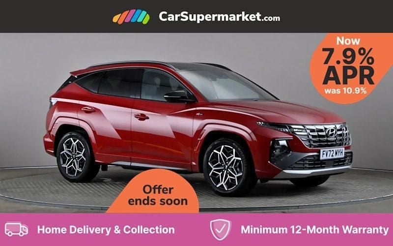 Red Used 2023 Hyundai Tucson N Line SUV | £26,197 (Fair price) - Image 1/4