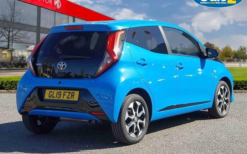 Begagnad Toyota Aygo Trend 72 HK (52 kW) 2019 Blå Halvkombi