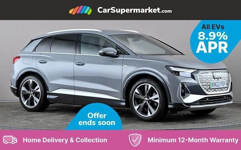 Used 2023 Audi Q4 e-tron S-Line SUV | £23,497 (Super price) - Image 1/3
