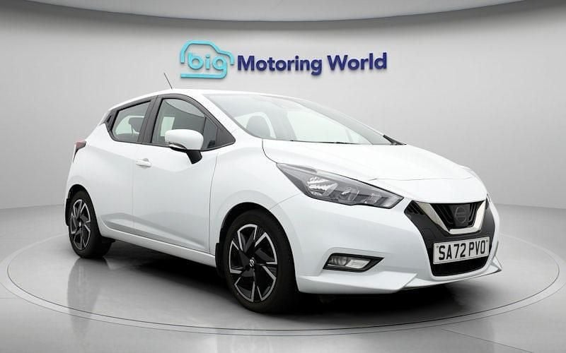 Used Nissan Micra Acenta 92 HP (67 kW) 2022 White Hatchback