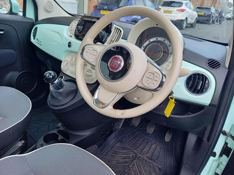 Used Fiat 500 Lounge 69 HP (50 kW) 2018 Green Hatchback