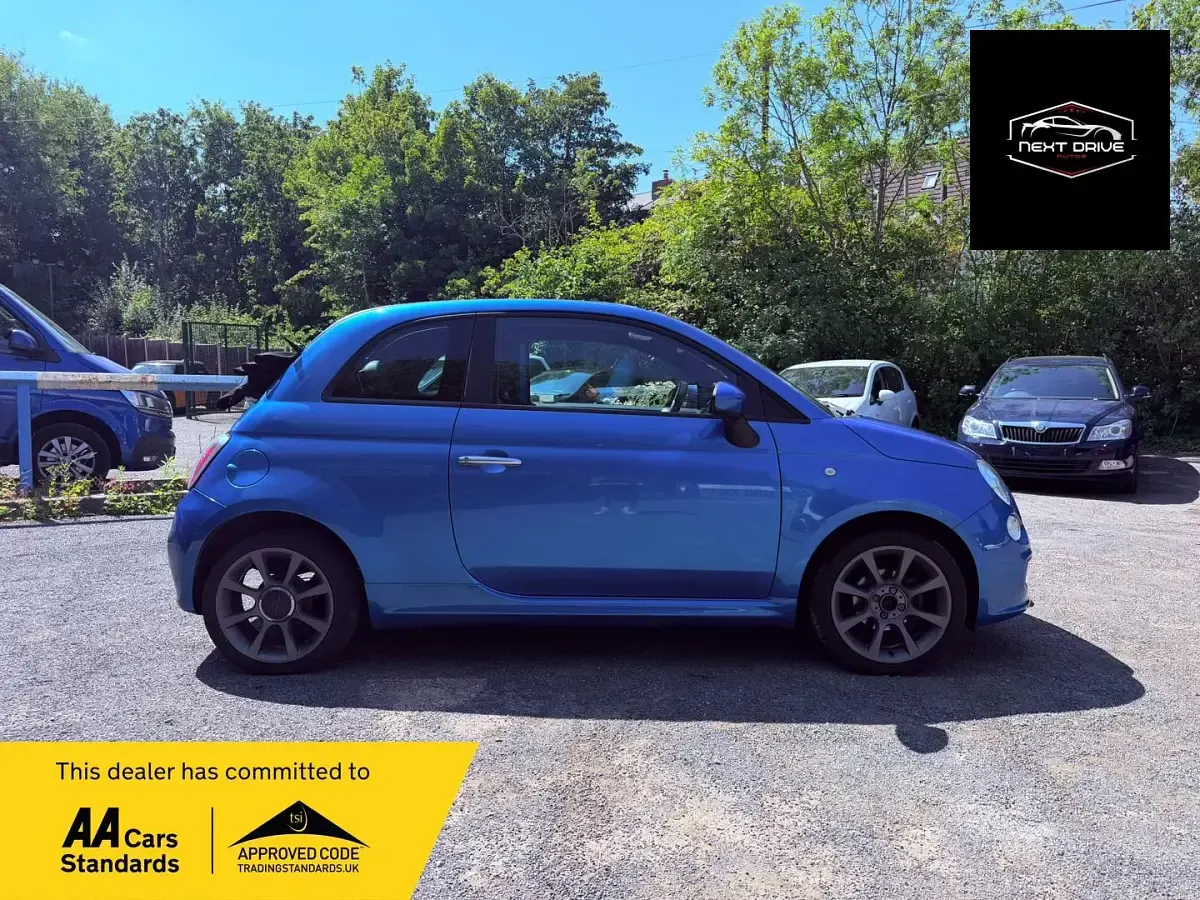 Used Fiat 500 S 69 HP (50 kW) 2014 Blue Cabriolet