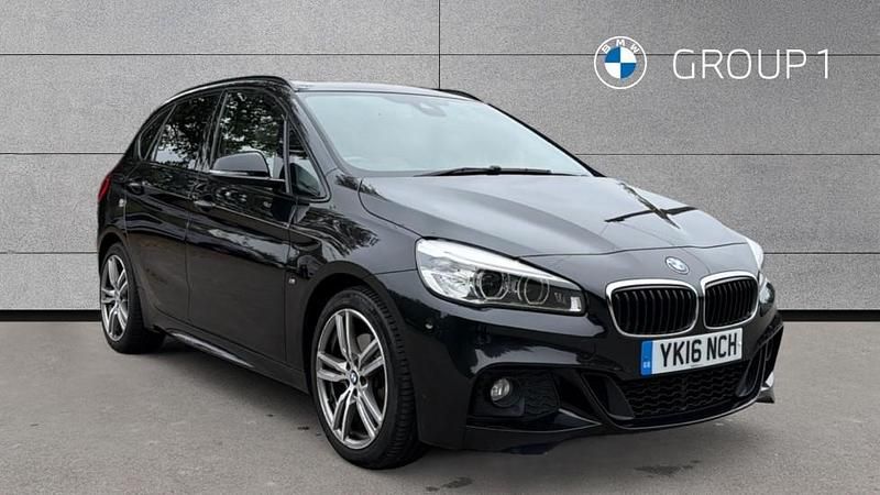 Black Used 2016 BMW 220 Active Tourer M Sport MPV | £15,449 (Fair price) - Image 1/4