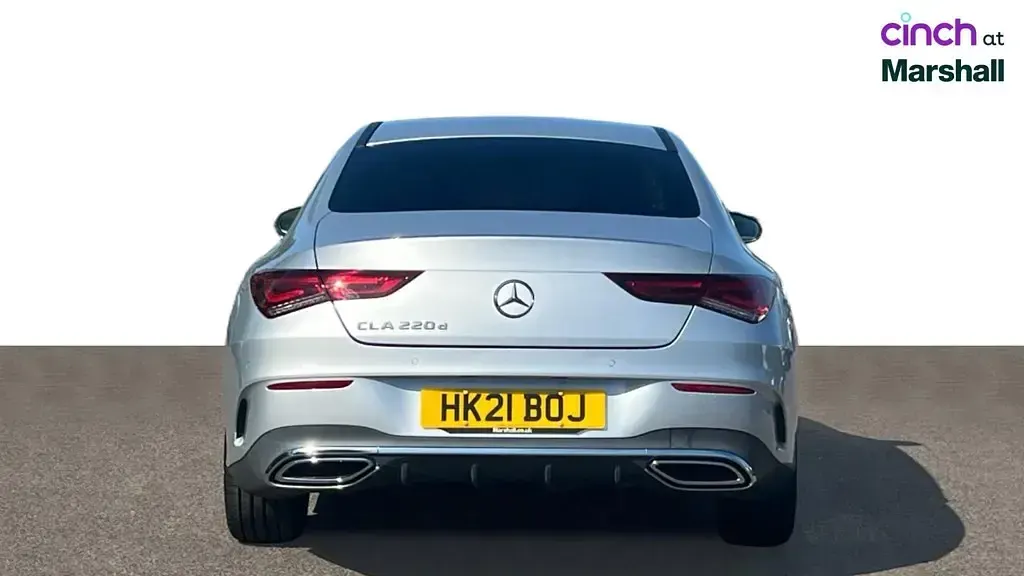 Used Mercedes CLA220 AMG Line Premium 190 HP (139 kW) 2021 Iridium silver metallic Coupe