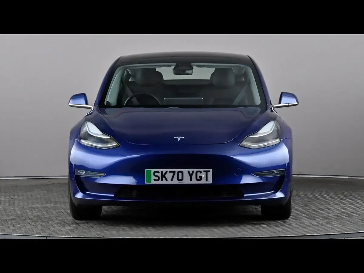 Used Tesla Model 3 Long Range AWD 366 kW (498 HP) 2020 Blue Sedan