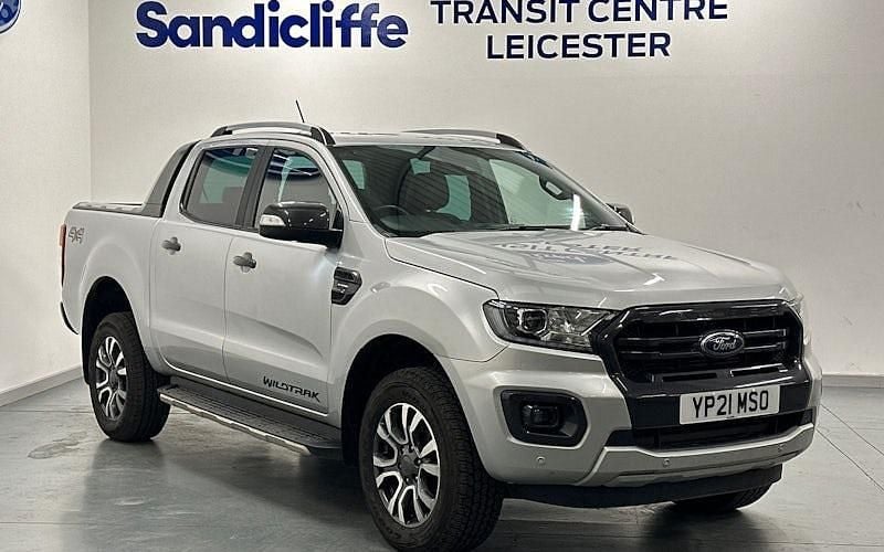 Used Ford Ranger Wildtrack 213 HP (156 kW) 2021 Moondust silver (metallic paint) Pickup