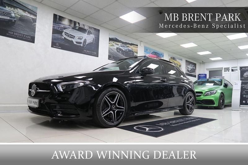 Black Used 2021 Mercedes A180 AMG Line Premium Plus Hatchback | £23,500 (Expensive) - Image 1/3