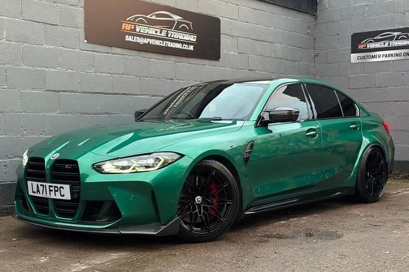 Green Used 2021 BMW M3 Competition Edition Sedan | £48,995 (Fair price) - Image 1/1