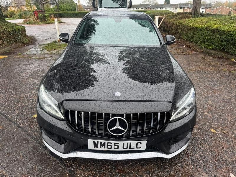 Used Mercedes C220 AMG line 170 HP (125 kW) 2016 Black Sedan