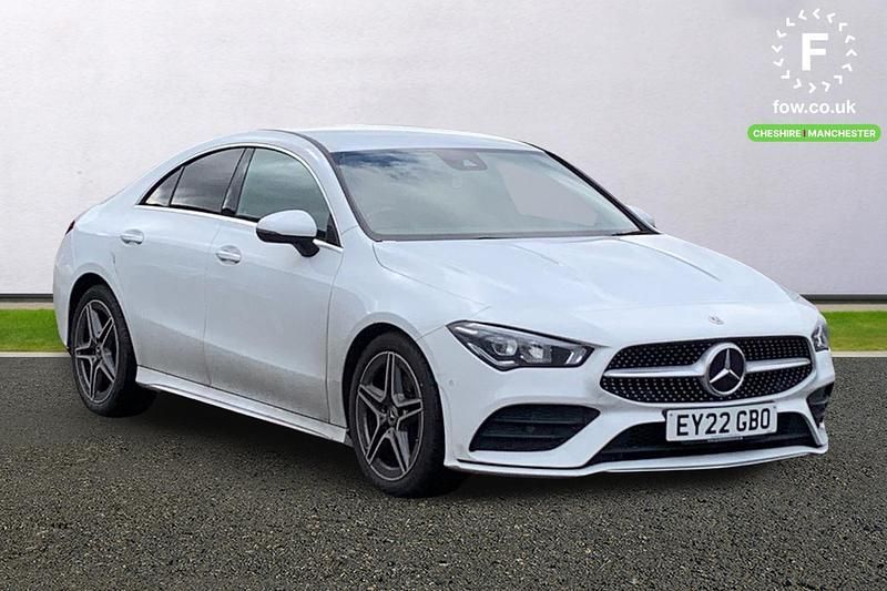 Used Mercedes CLA200 AMG Line Premium 163 HP (119 kW) 2022 White Coupe