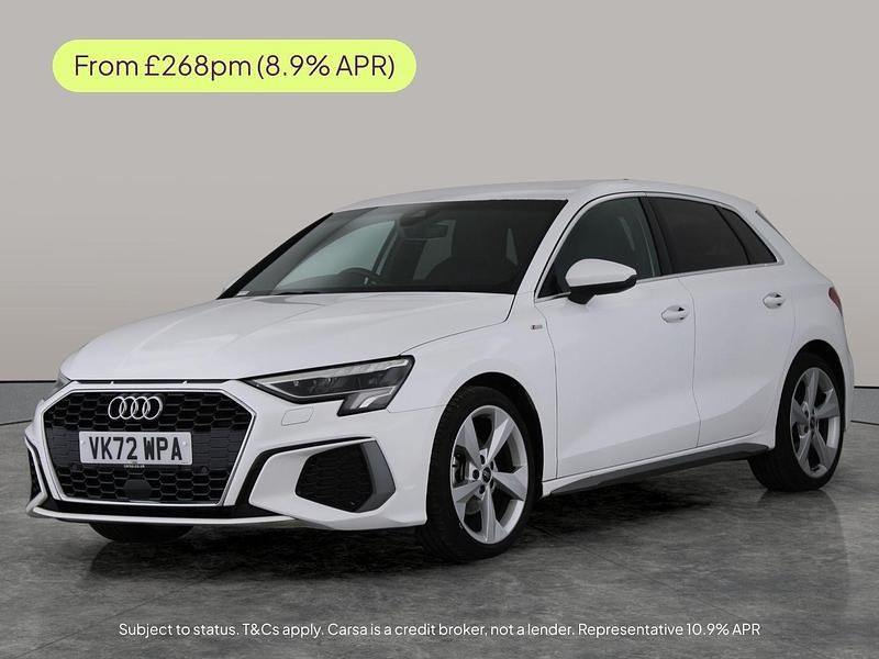 Used Audi A3 Sportback S-Line 110 HP (80 kW) 2022 White Hatchback