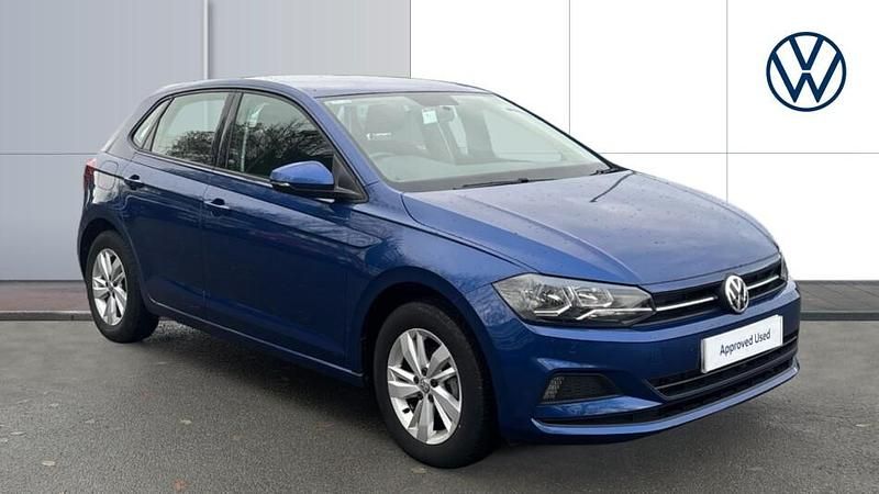 Used VW Polo SE 95 HP (69 kW) 2019 Blue Hatchback