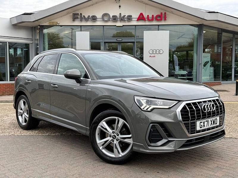 Grey Used 2021 Audi Q3 S-Line SUV | £23,490 (Fair price) - Image 1/4