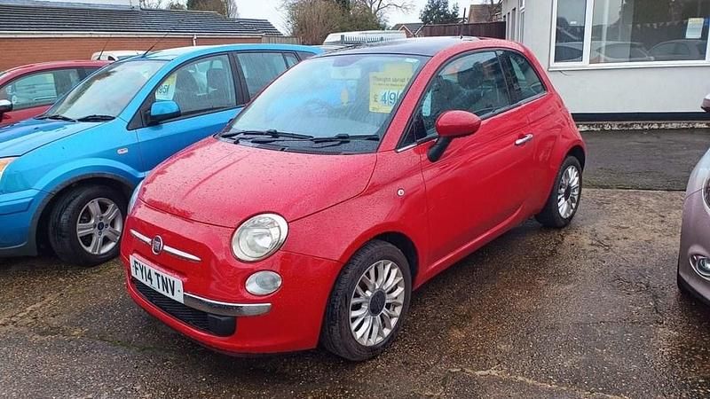 Used Fiat 500 Lounge 69 HP (50 kW) 2014 Red Hatchback