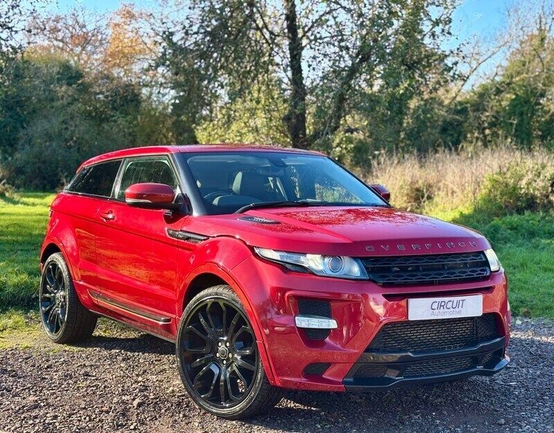 Red Used 2012 Land Rover Range Rover evoque Pure Coupe | £9,999 (Expensive) - Image 1/4