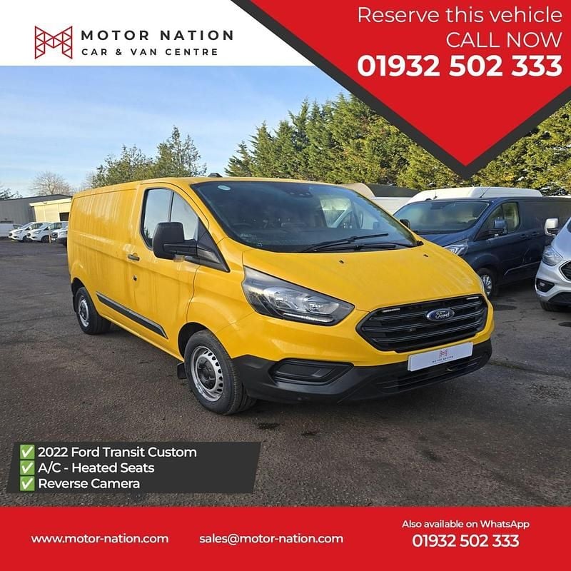 Yellow Used 2022 Ford Transit Custom S Van | £11,357 (Super price) - Image 1/4
