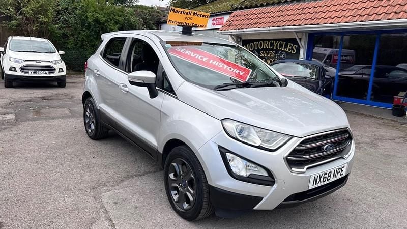 Silver Used 2018 Ford Ecosport Zetec SUV | £8,299 (Fair price) - Image 1/4