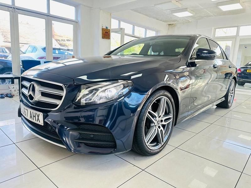 Used Mercedes E220 AMG line 2018 Blue Sedan