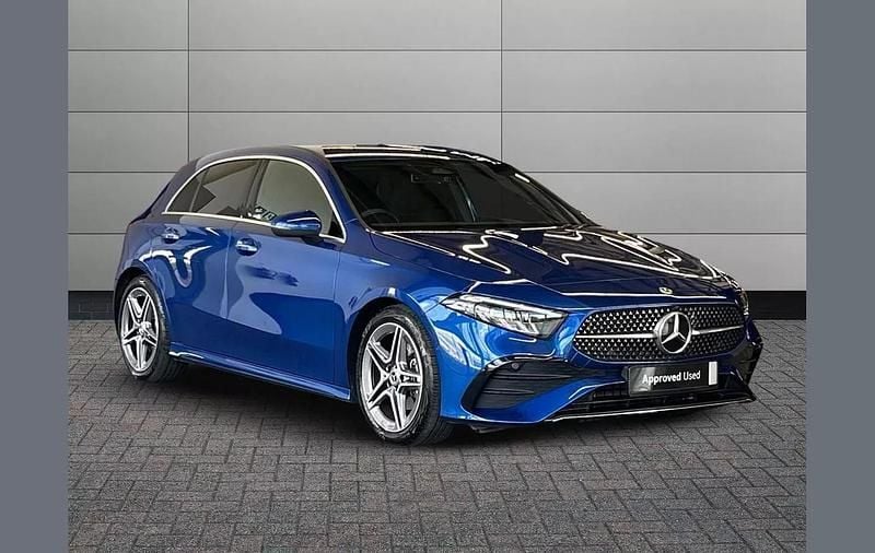 Blue Used 2024 Mercedes A200 AMG Line Premium Hatchback | £27,433 (A bit pricey) - Image 1/4