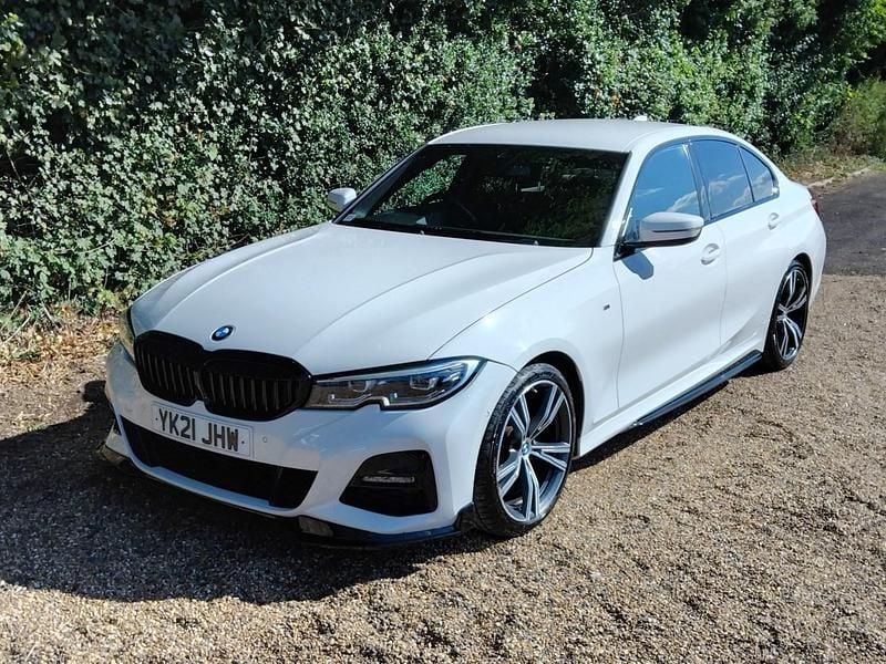 White Used 2021 BMW 320e M Sport Sedan | £23,495 (Fair price) - Image 1/4