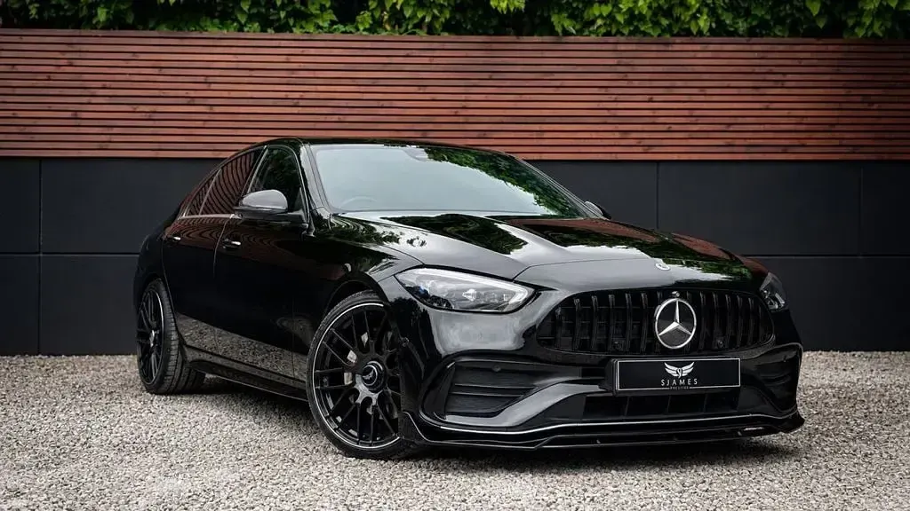Used Mercedes C220 AMG line 2023 Black Sedan