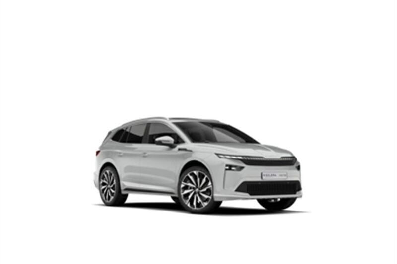 White New 2025 Skoda Enyaq iV SportLine SUV | £33,347 (Super price) - Image 1/1