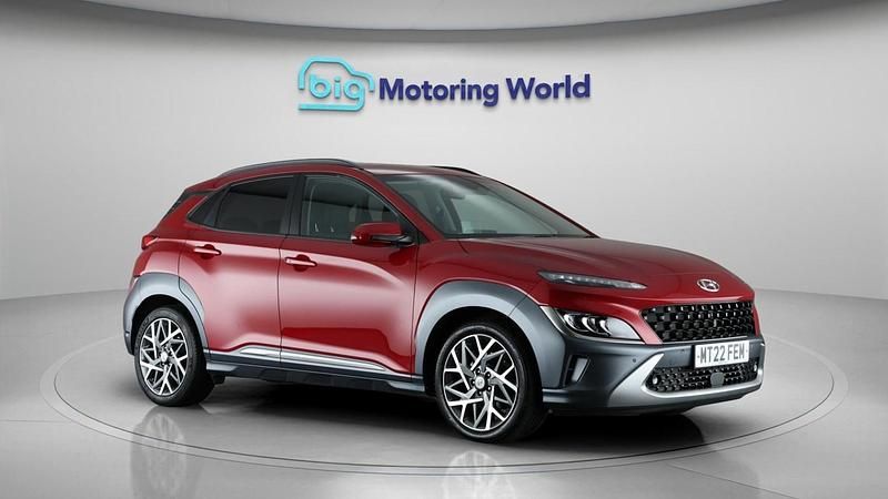 Red Used 2022 Hyundai Kona Ultimate SUV | £18,125 (Fair price) - Image 1/4