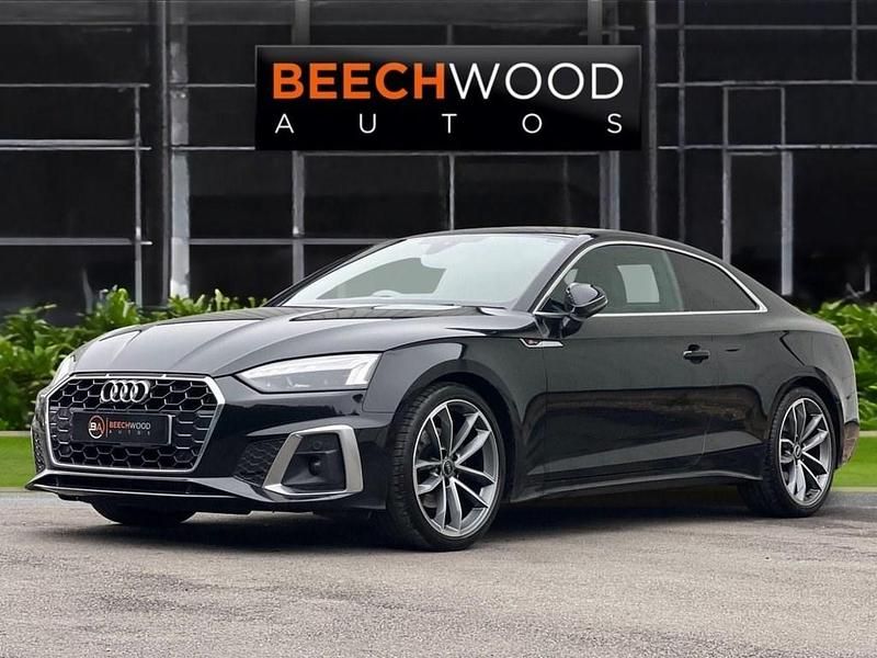 Used Audi A5 S-Line 163 HP (119 kW) 2021 Black Coupe
