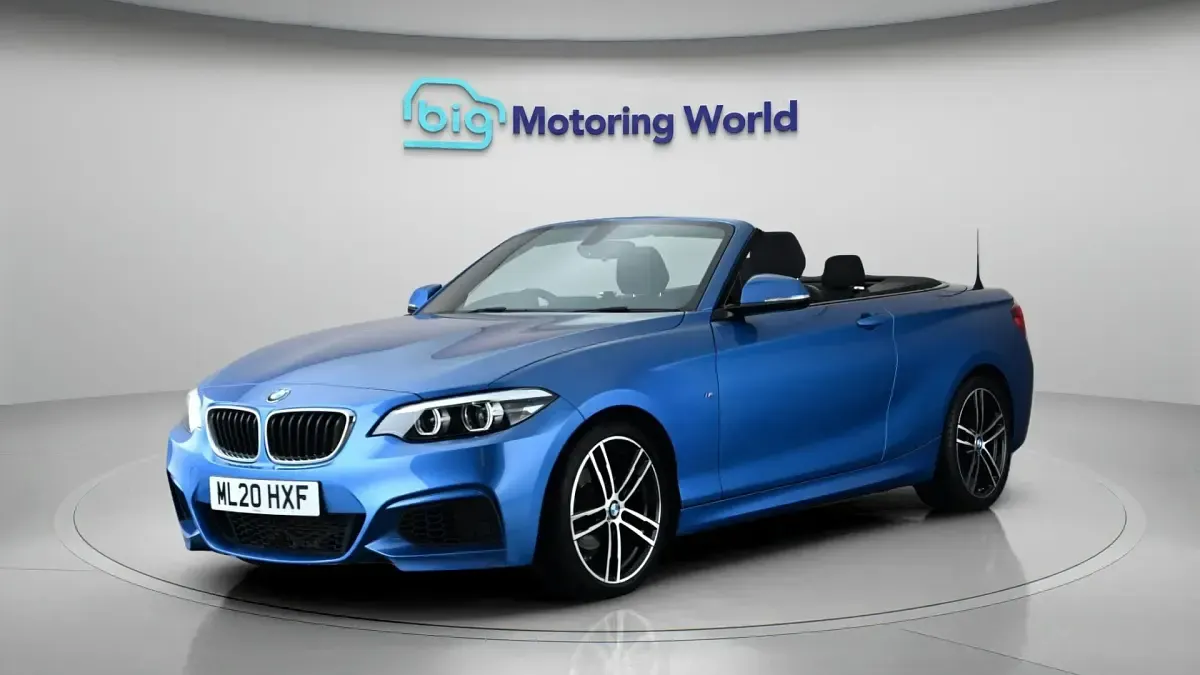 Used BMW 218 M Sport 136 HP (100 kW) 2020 Blue Cabriolet