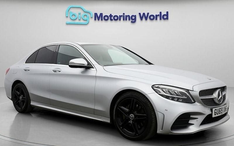 Silver Used 2019 Mercedes C220 AMG line Sedan | £17,000 (Fair price) - Image 1/4