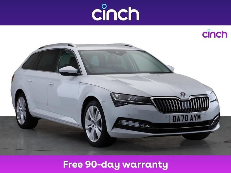 White Used 2020 Skoda Superb SE L Estate | £16,149 (Fair price) - Image 1/3