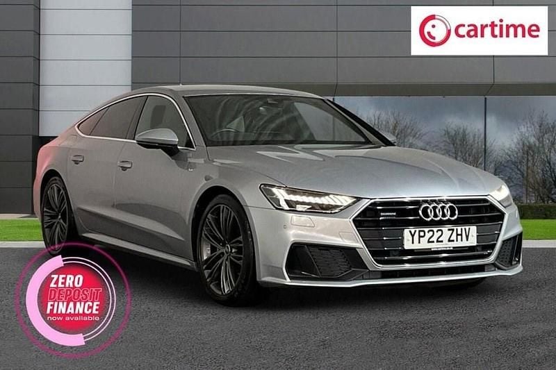 Silver Used 2022 Audi A7 Sportback S-Line Hatchback | £30,205 (Good price) - Image 1/4