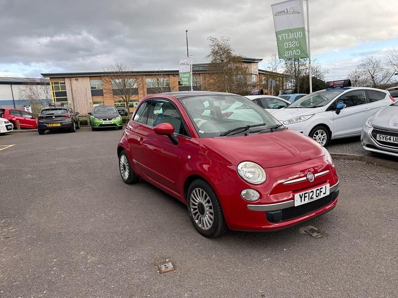 Used Fiat 500 Lounge 69 HP (50 kW) 2012 Red Hatchback