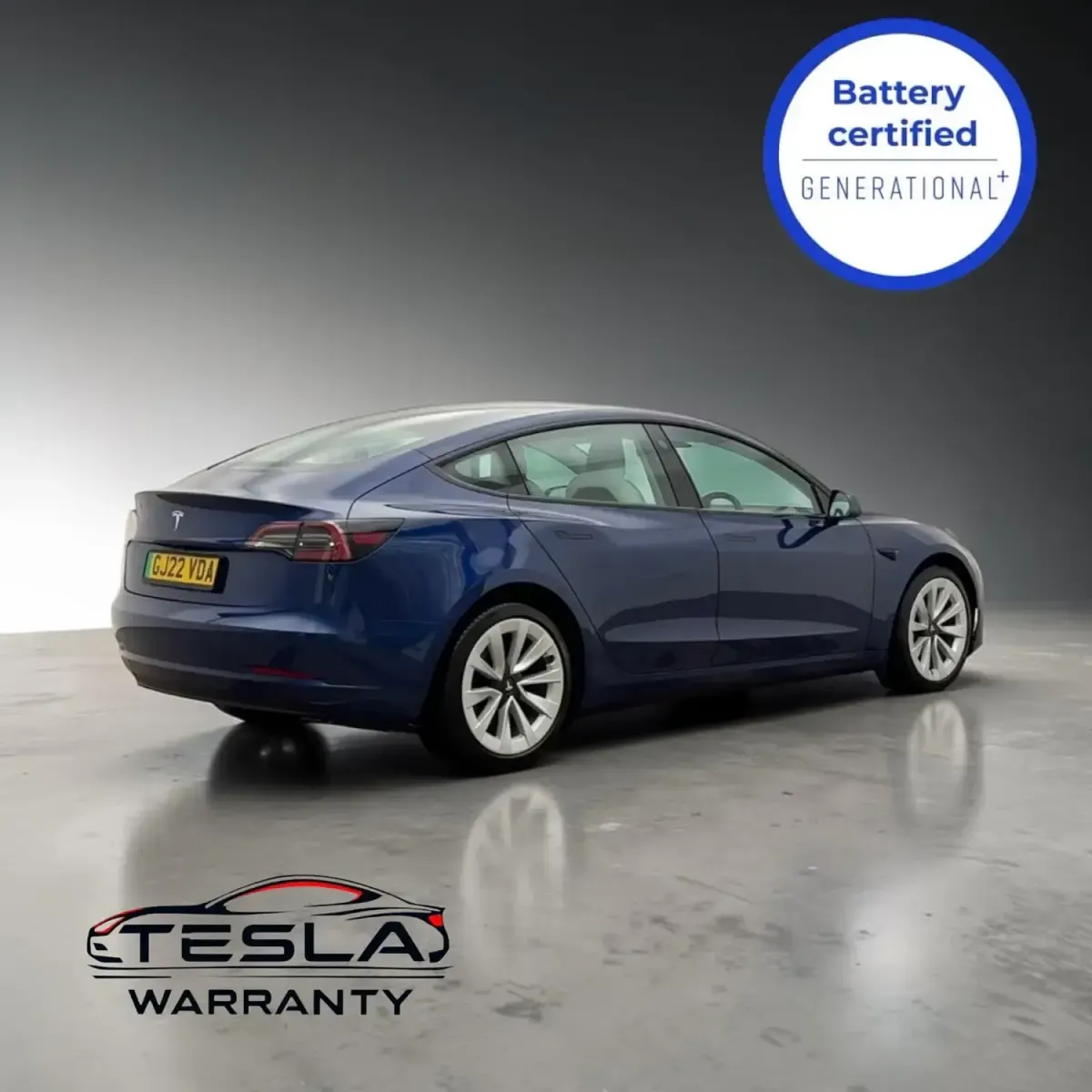 Usado Tesla Model 3 Long Range AWD 366 kW (498 HP) 2022 Azul Sedan