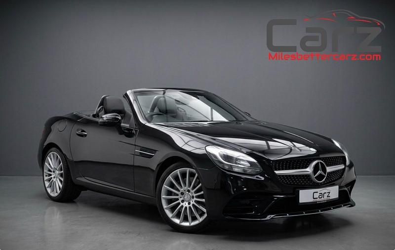 Used Mercedes SLC200 AMG line 184 HP (135 kW) 2017 Black Cabriolet