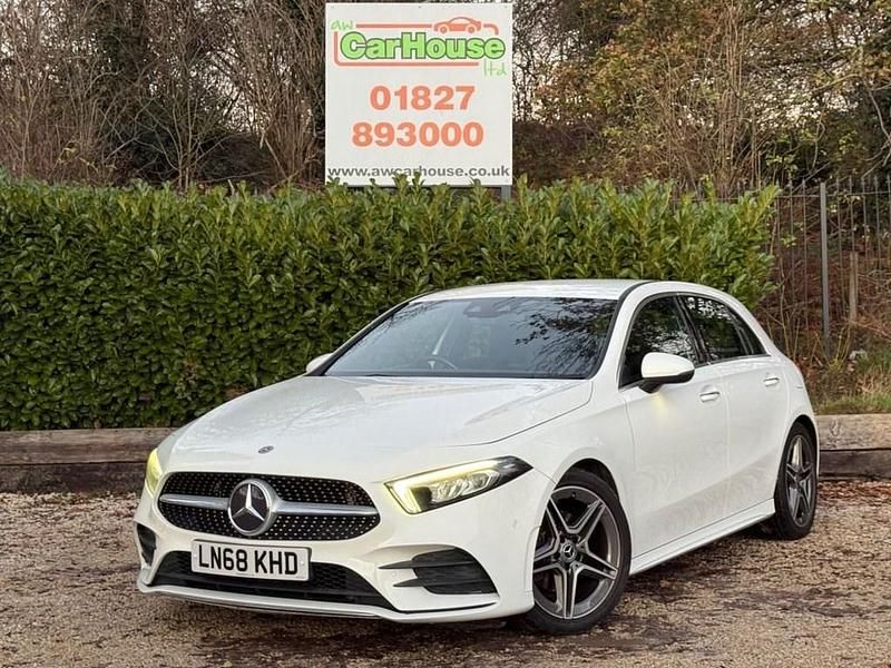Used Mercedes A200 AMG line 163 HP (119 kW) 2018 White Hatchback