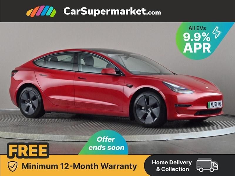Red Used 2021 Tesla Model 3 Long Range AWD Sedan | £21,497 (Fair price) - Image 1/3