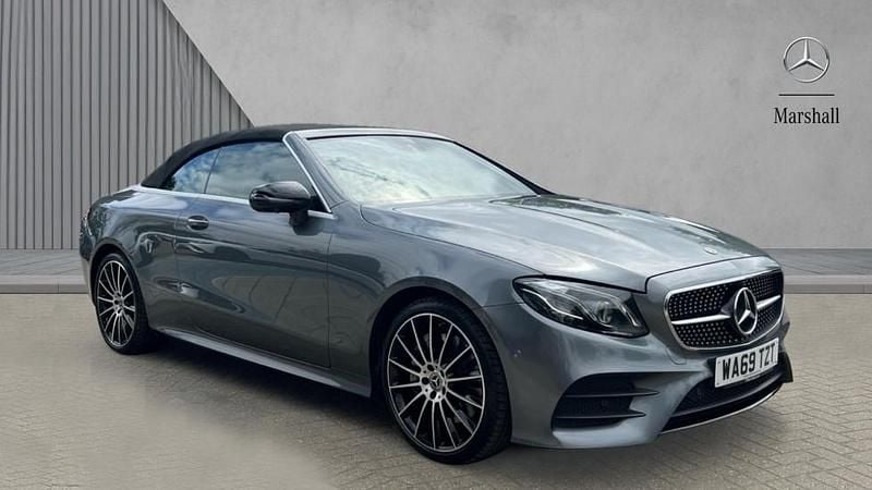 Selenite grey metallic Used 2019 Mercedes E350 AMG line Cabriolet | £27,972 (Expensive) - Image 1/4