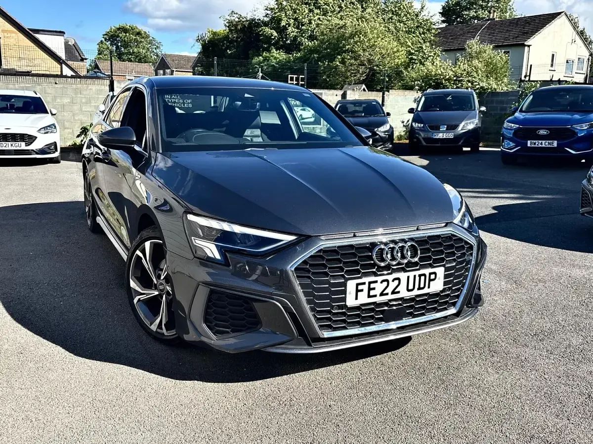 Used Audi A3 S-Line 110 HP (80 kW) 2022 Grey Sedan