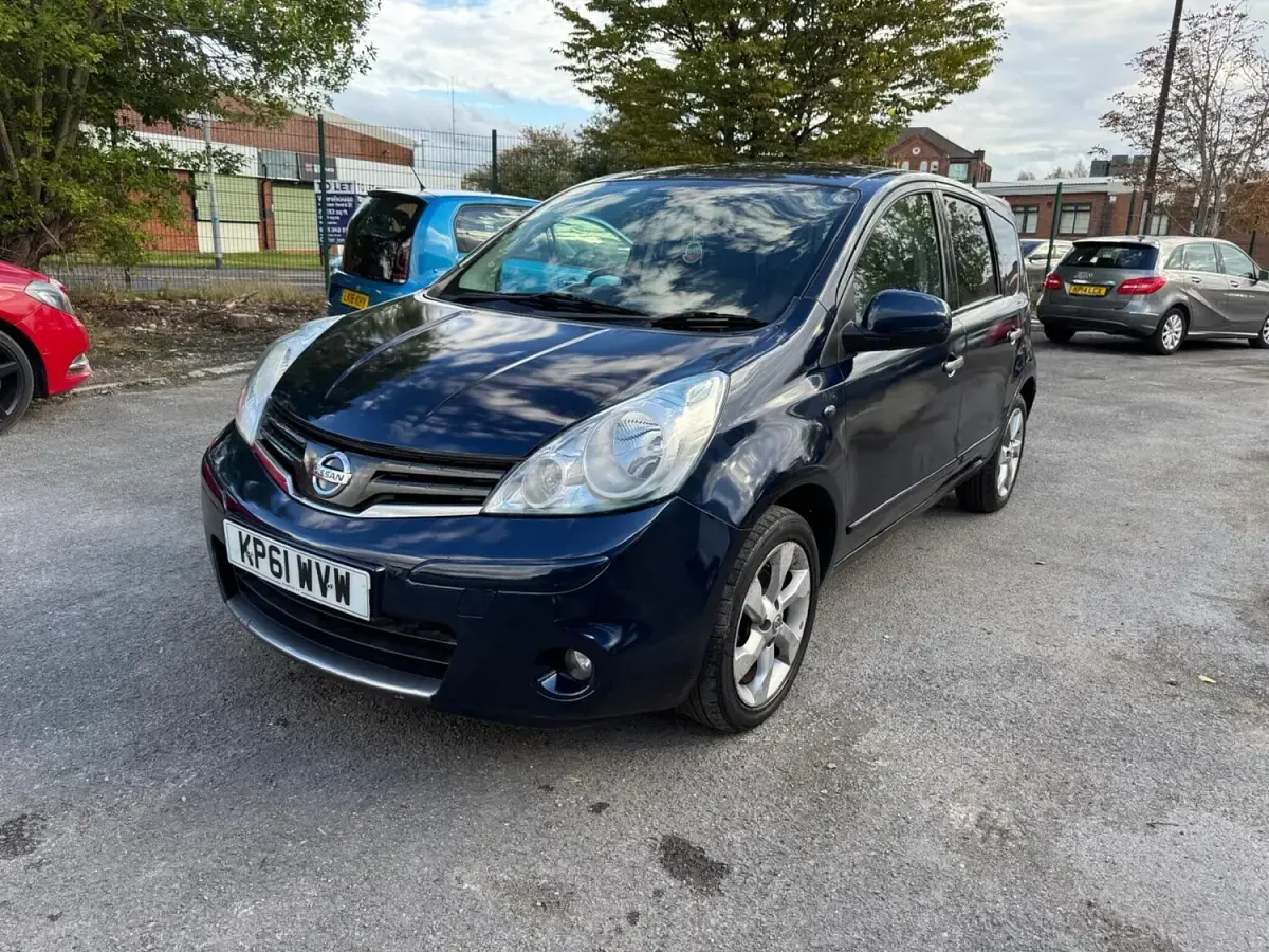 Used Nissan Note N-TEC 110 HP (80 kW) 2011 Blue Hatchback