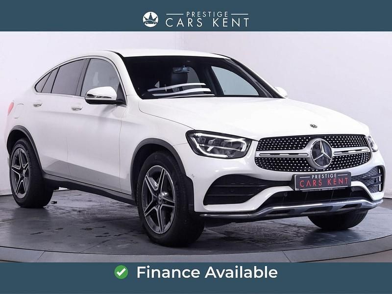 White Used 2019 Mercedes GLC220 AMG line Coupe | £22,350 (Fair price) - Image 1/4