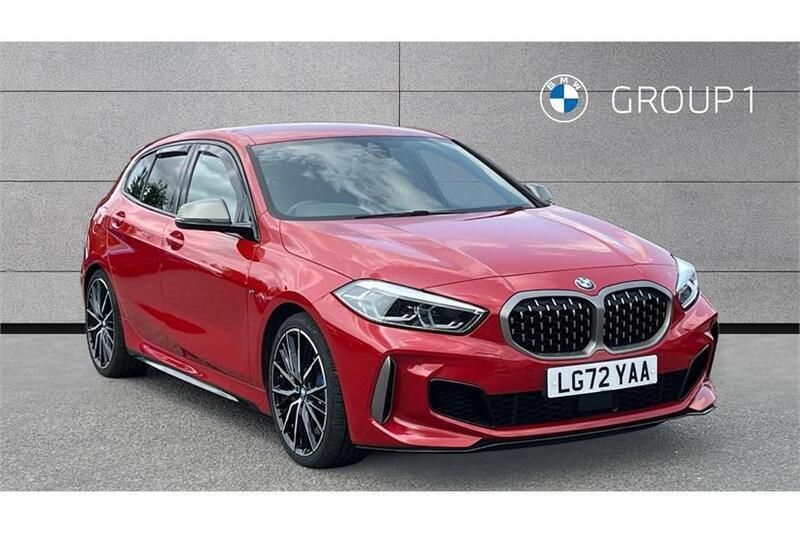 Red Used 2022 BMW M135 Shadowline Hatchback | £25,895 (Fair price) - Image 1/4