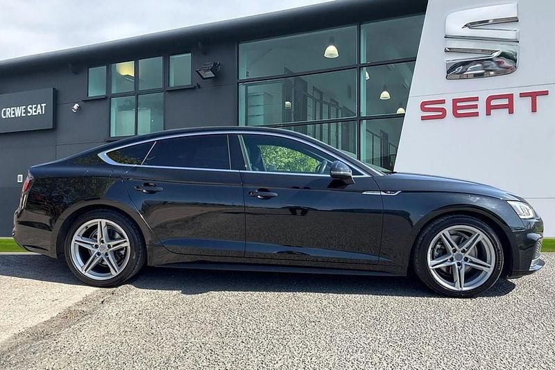 Used Audi A5 Sportback S-Line 252 HP (185 kW) 2018 Black Hatchback